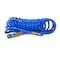 Steelman 25-Foot Coiled 3/8" ID Air Hose with Reusable 1/4" NPT Brass and Quick Connect Fittings 50041-WMQ-IND - alternate 6
